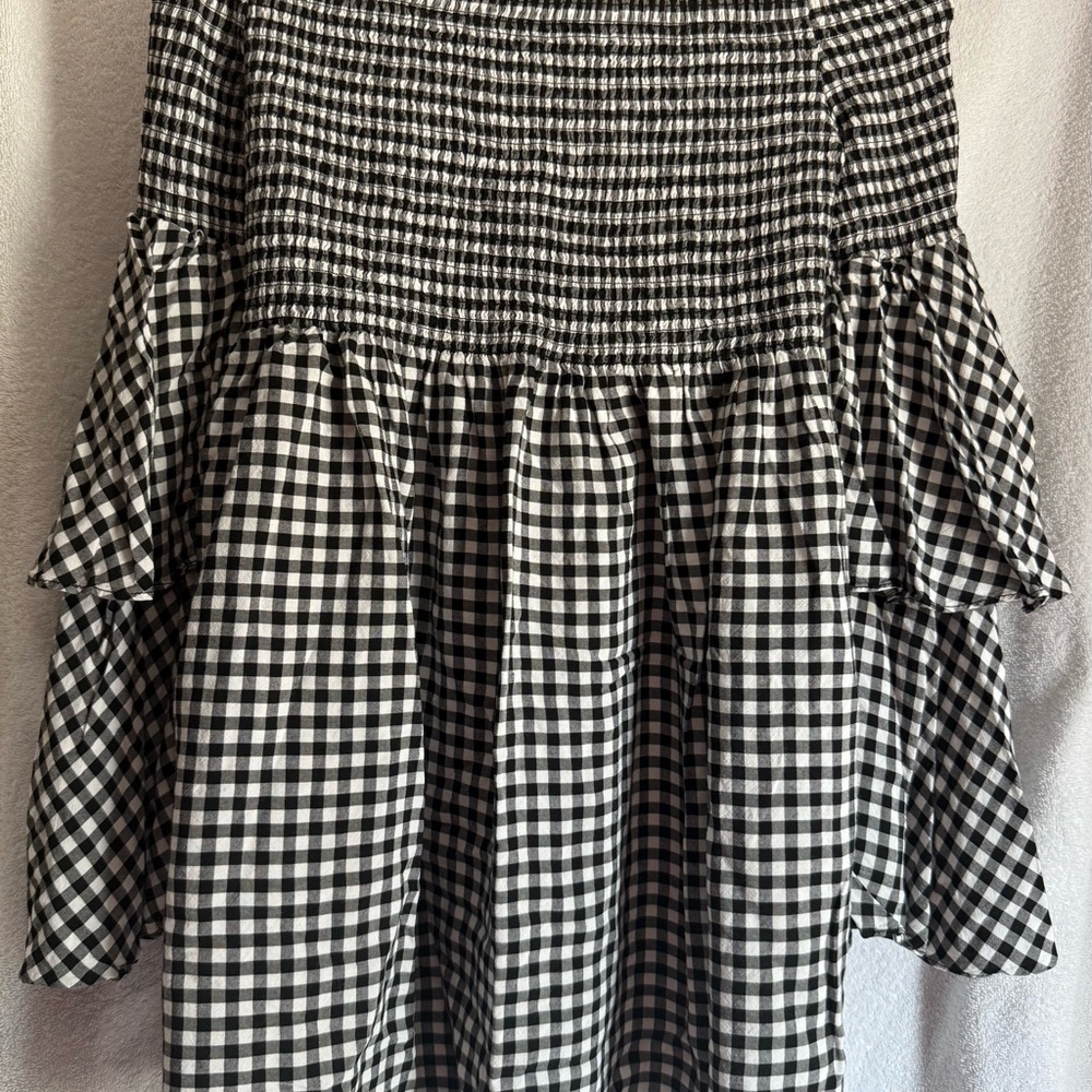 Black and White Gingham Women's Skirt